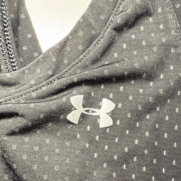 Under Armour Women's Black Racerback Tank Top Sleeveless HEAT GEAR Size Medium - Picture 6 of 7